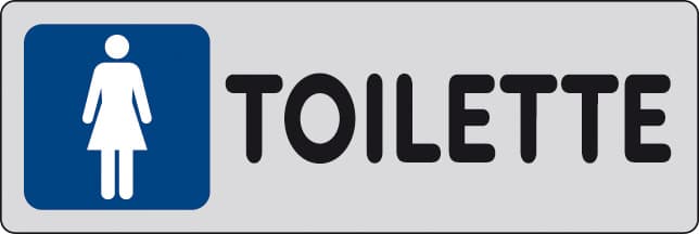 Etichetta Adesiva 150 x 50 Toilette F 10 Pezzi - 2