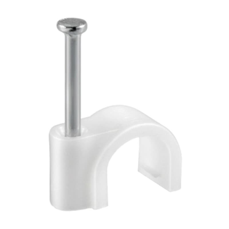 Fissacavi PVC con Chiodo 12 mm Conf. Electraline 3PMARK 6 Confezione