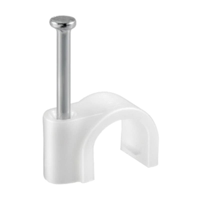 Fissacavi PVC con Chiodo 10 mm Conf. Electraline 3PMARK 6 Confezione - 2