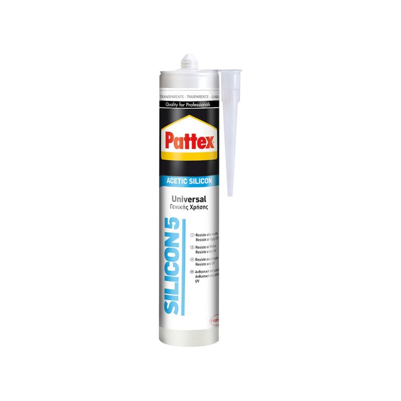 Pattex Silicon 5 Universale Bianco 280 ml Cartuc Henkel Italia 25 Pezzi - 2