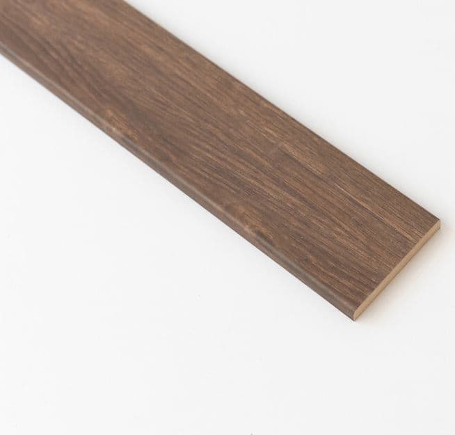 Coprifilo 70 x 10 mm MDF 240 cm Noce Scuro R6 10 Pezzi - 2