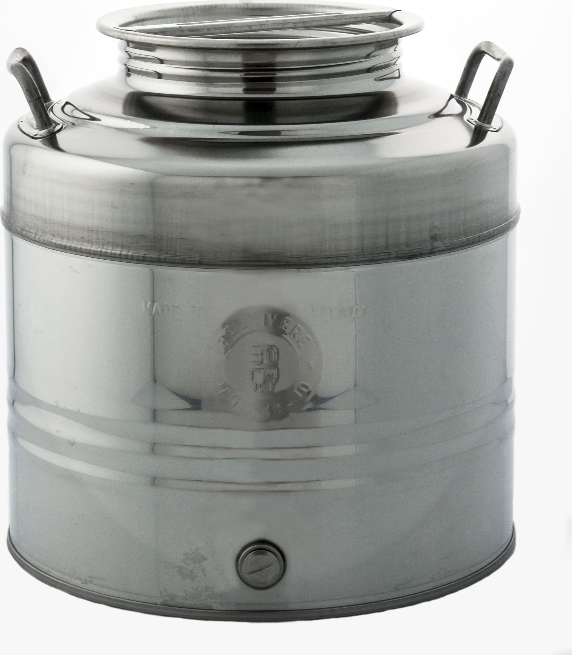 Contenitore Acciaio INOX per Olio 30 l Aggraffato Belvivere - 2