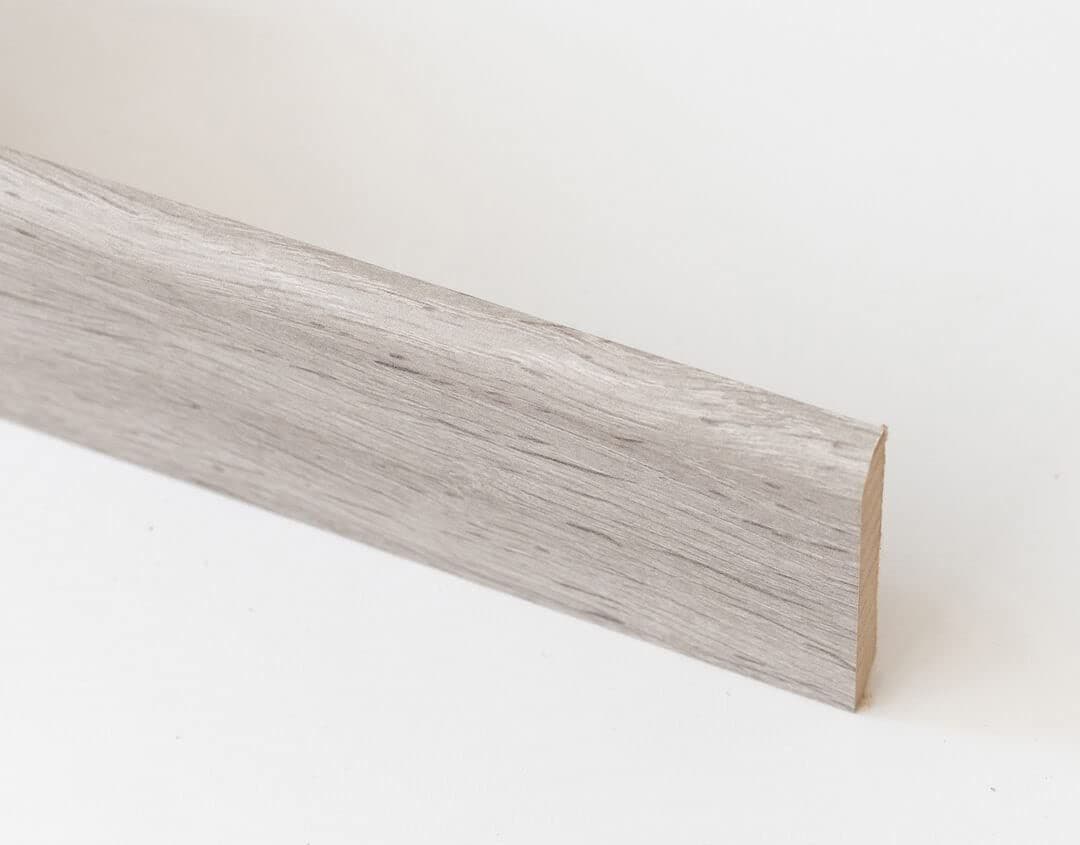 Battiscopa 70 x 10 mm MDF 240 cm Rovere Grigio 10 Pezzi – Idroweb