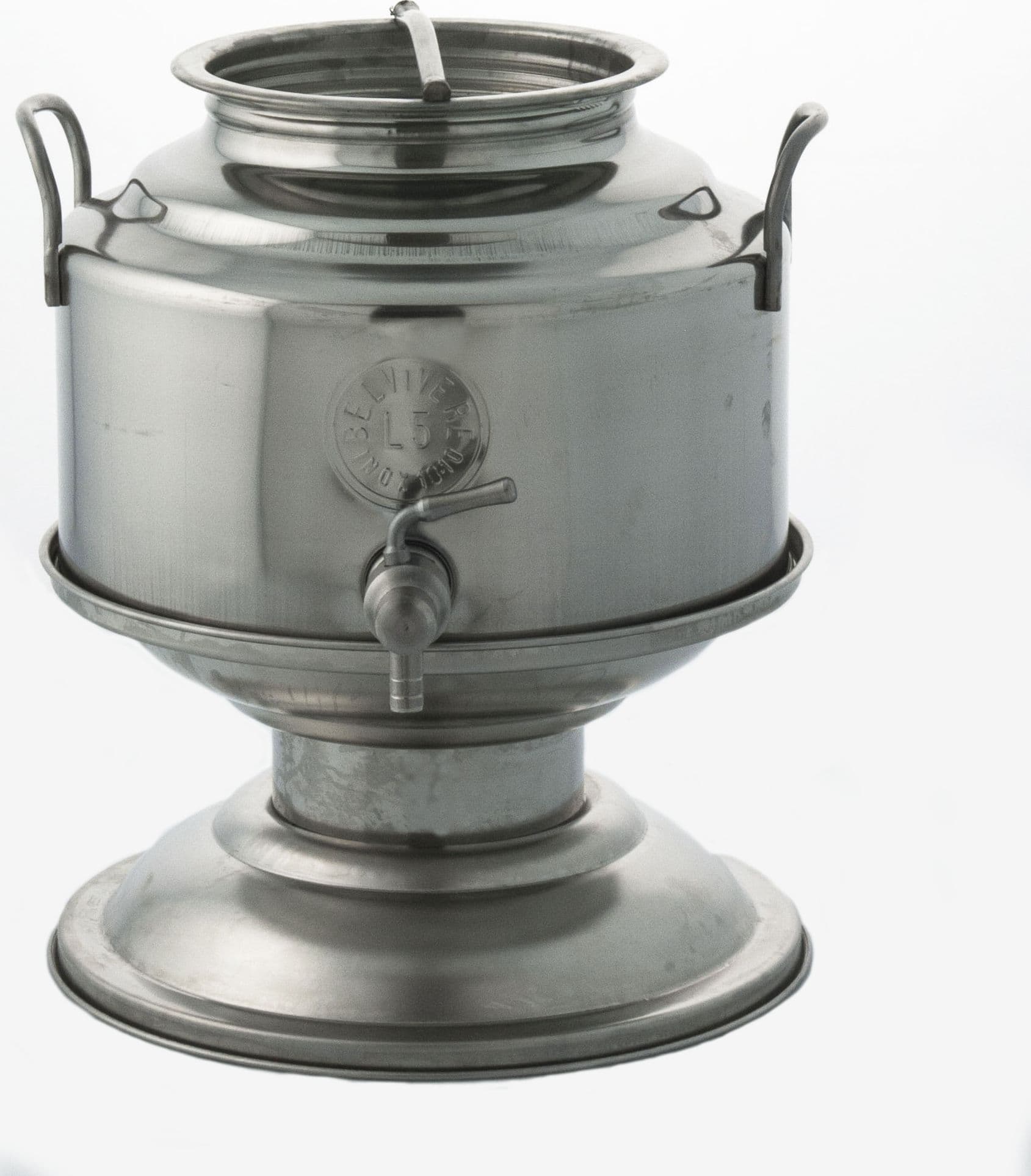 Contenitore Acciaio INOX per Olio 5 l con Base Belvivere - 2