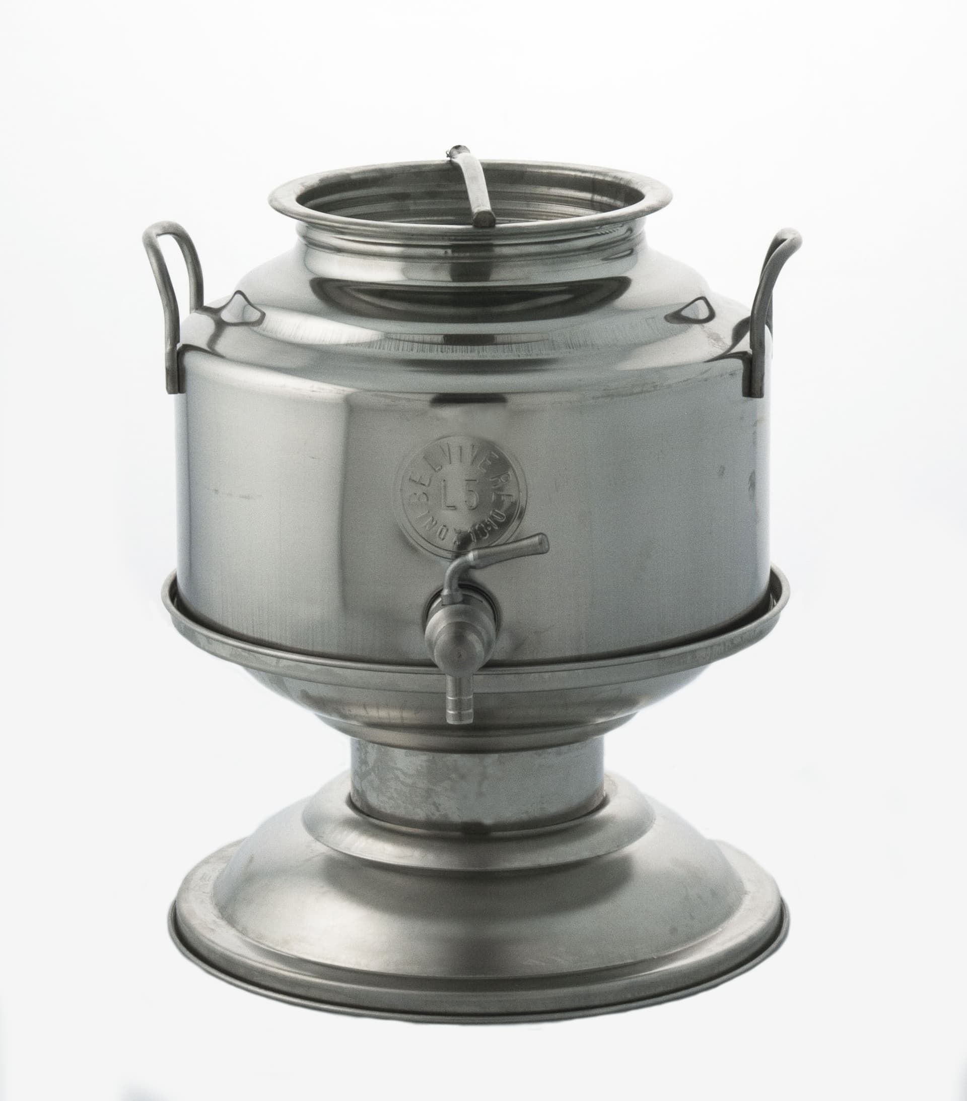 Contenitore Acciaio INOX per Olio 5 l con Base Belvivere - 2