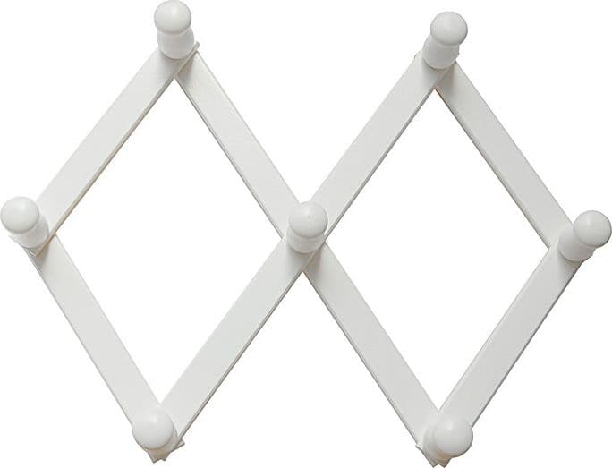 Appendiabiti Estensibile a 7 Ganci Bianco** Diesse 2 Pezzi - 2
