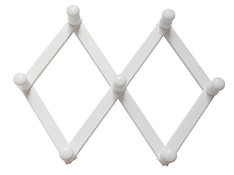 Appendiabiti Estensibile a 7 Ganci Bianco** Diesse 2 Pezzi - 2