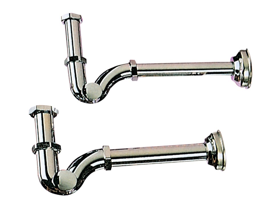 Sifone a S Ottone Cromato Ø 1* Alco - 2