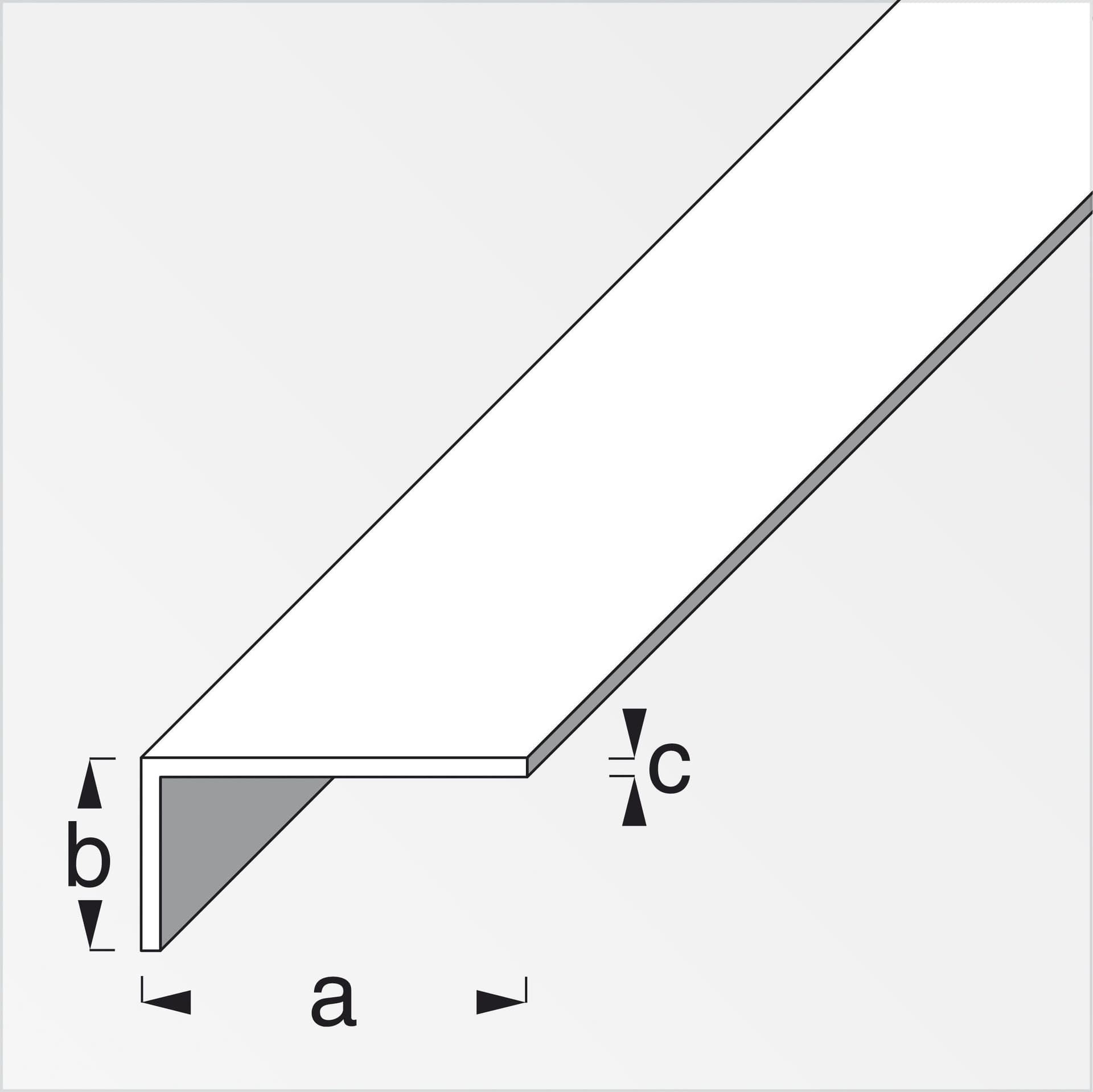 Profilo Bianco H 200 cm Elle 15 x 10 x 1 mm 5 Pezzi - 2