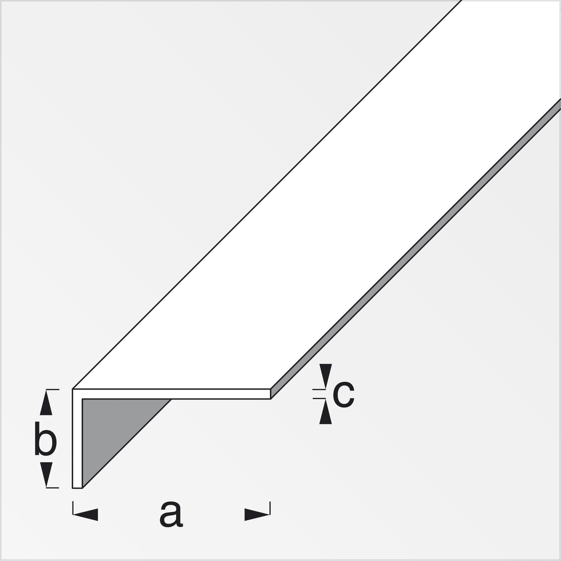 Profilo Bianco H 200 cm Elle 15 x 10 x 1 mm 5 Pezzi - 2
