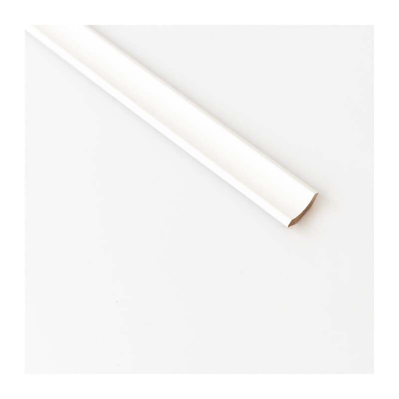 Sguscio 22 x 22 mm Liscio MDF 240 cm Bianco 10 Pezzi - 2