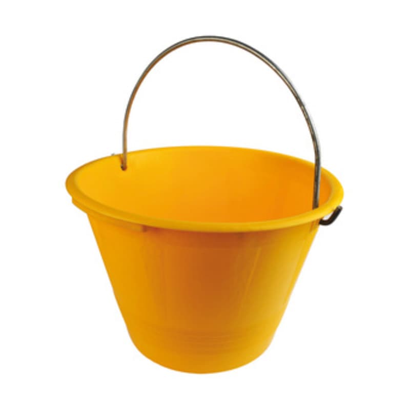 Secchio per Muratore Plast con Arco Giallo D 36 cm 12 l 10 Pezzi - 2