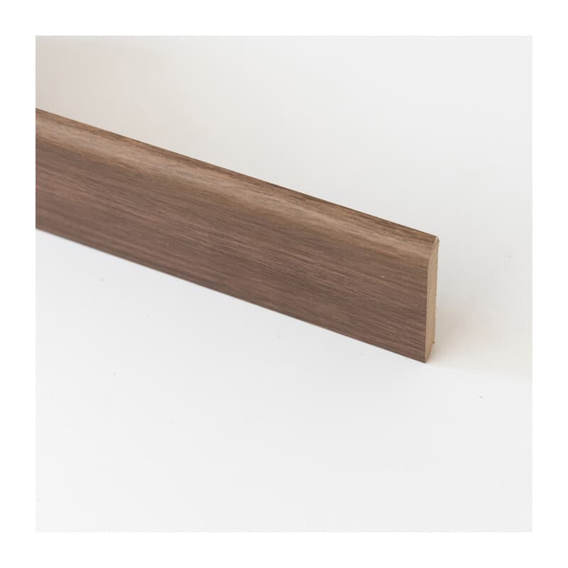 Battiscopa 70 x 10 mm MDF 240 cm Rovere Scuro 10 Pezzi – Idroweb
