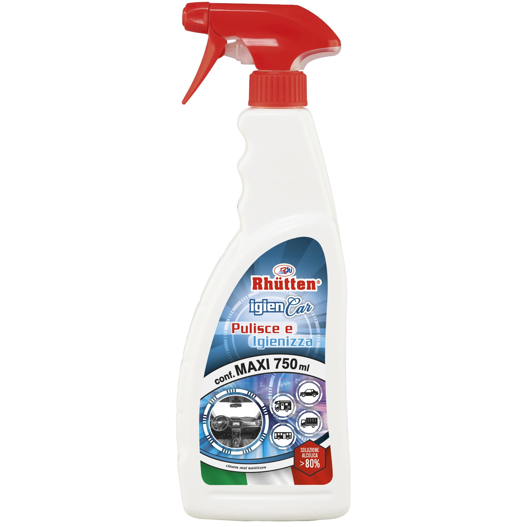 Rhutten Igienizzante Autoigien CAR750 Ml 12 Pezzi - 2