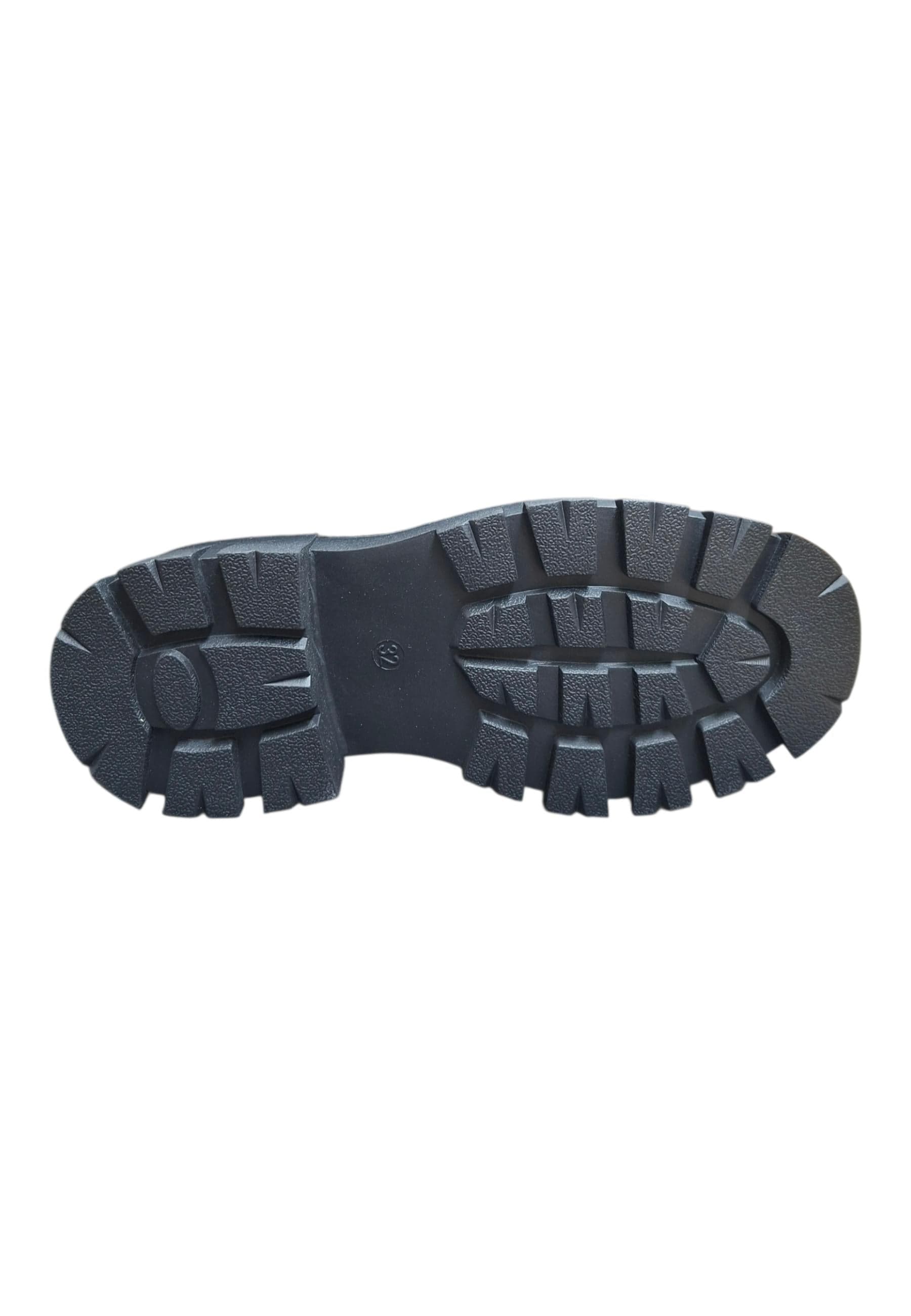 Anfibio bambina Gioseppo Ihlen nero pelle zip laterale urban style - 5