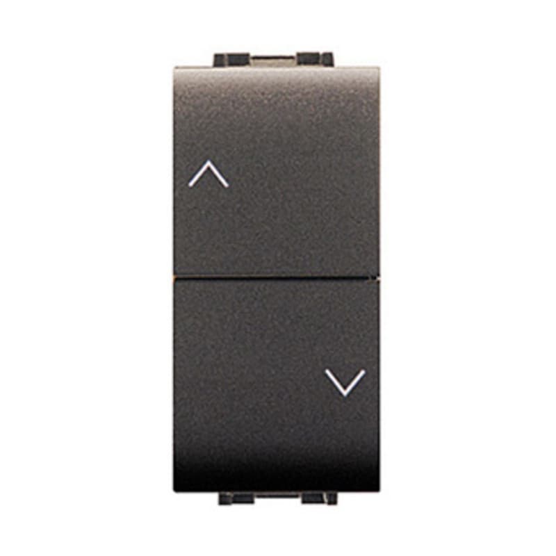 Life 4022 Doppio Pulsante per Tapparelle Grigio a Elettrocanali