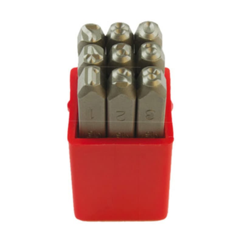 Punzoni in Acciaio Serie 9 Numeri 8 x 75 mm - 2