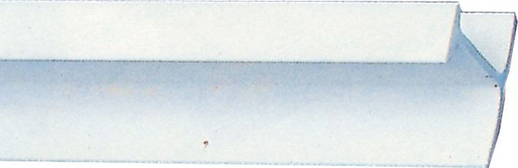 Binario per Tende a T in Plastica 2,5 m Bianco 10 Pezzi - 2