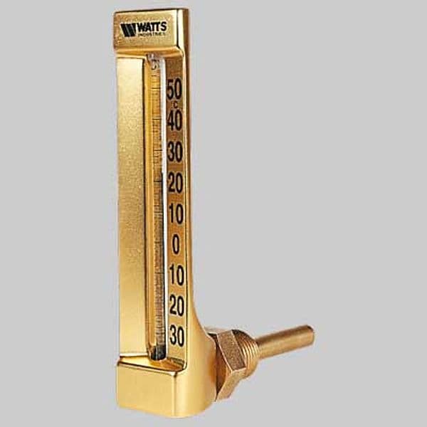 Termometro ad Immersione Attacco a Squadra 30 50 ° 63 mm 1/2 Watts - 2
