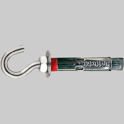 Tassello Pesante con Gancio Nobex M10 x 70 mm Ø 12 10 Pezzi - 2