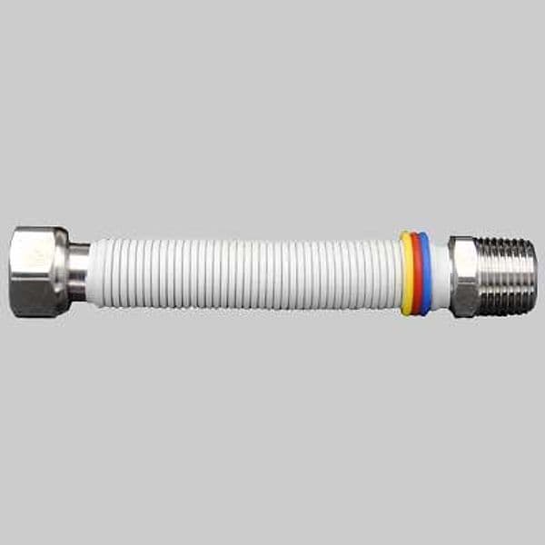 Tubo Flessibile INOX Acquagas Rivestito Bianco Mf 3/4 200400 Made in Italy - 2