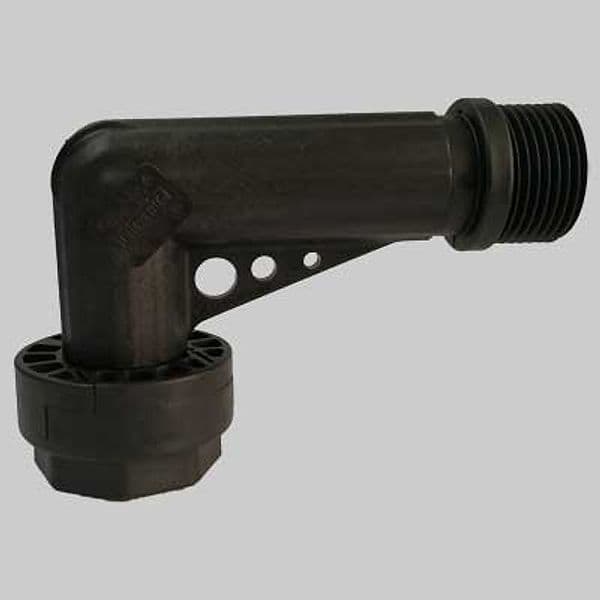 Raccordo Curvo in Plastica Mf C Bocchettone 1 Italtecnica - 2