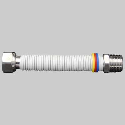 Tubo Flessibile INOX Acquagas Rivestito Bianco Mf ½ 100200 Made in Italy - 2