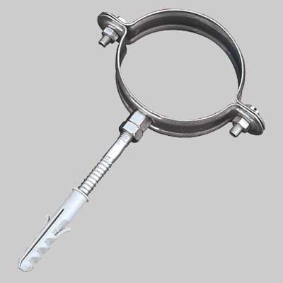 Collare Fermatubo Made in Italy Ø 120 per Tubo Pluviale 2 Pezzi - 2