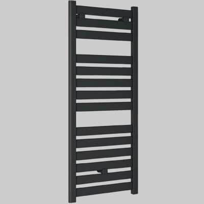 Termoarredo Capri Dritto Nero Opaco RAL 9005 H 1420 x 500 INT.450 Lazzarini - 2