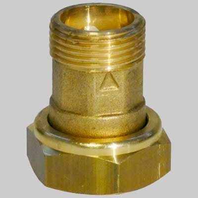 Raccordo con Dado Girevole e Valvola di Non Ritorno M ¾ F 1 Made in Italy - 2