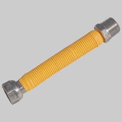 Tubo Flessibile INOX Rivestito per Gas Mf ½ 220 420 mm Made in Italy - 2