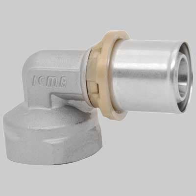 Raccordo Curvo Femmina a Pressare 20 x ¾ Icma - 2