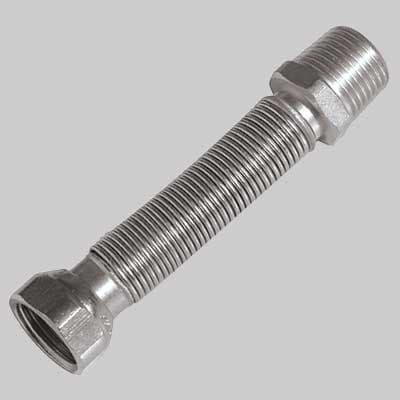 Tubo Flessibile INOX per Acqua Ridotto Mf ½ x F ¾ 130÷220 mm Made in Italy - 2