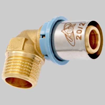 Raccordo Gomito Maschio Delt All 20 x ½ Unidelta - 2