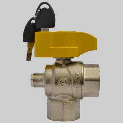 Valvola a Sfera Squadra con Presa Pressione e Chiave ¾ F x ¾ F.i.v - 2