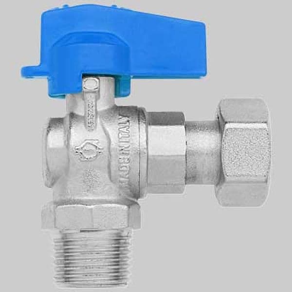 Mini Rubinetto a Sfera Squadra Mf 1/21/2 Dado Girevole F.i.v - 2