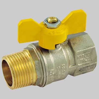 Valvola Sfera Gas M F Farfalla Alluminio ½ MOP5 Tiemme - 2