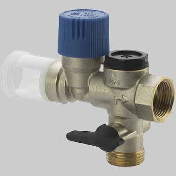 Gruppo di Sicurezza con Scarico Diritto 3/4 Ottone Ivar - 2