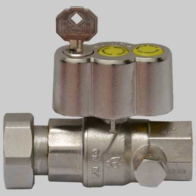 Valvola a Sfera Gas Diritta Post Contatore 1 x 1¼ Girevole F.i.v - 2