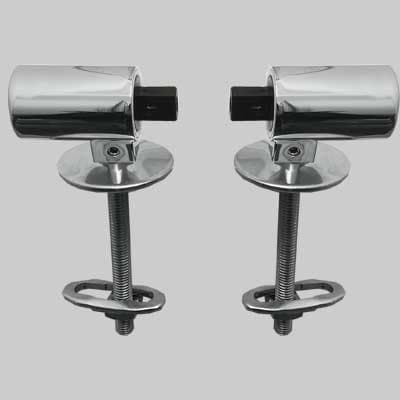 Coppia Cerniera Luna Soft Close Fissa Basculante Cromata Sapal - 2