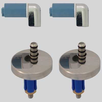 Coppia Cerniere Regolabile Dm 45 Soft Close S18 con Tassello Made in Italy - 2