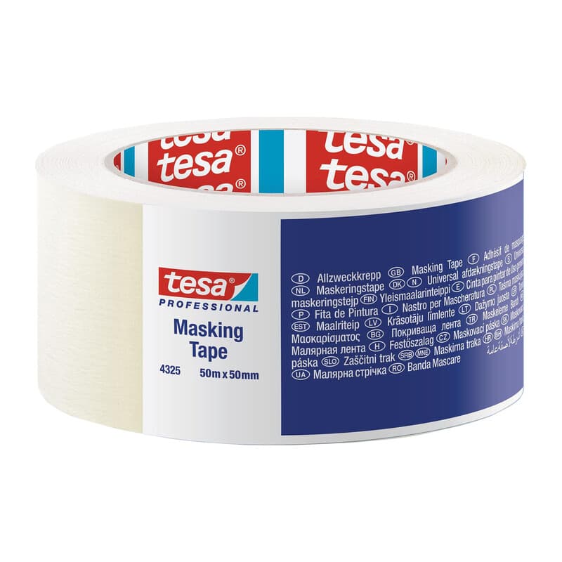 Nastro Maschera Edilizia Tesa 50 mm x 50 m 36 Pezzi - 2