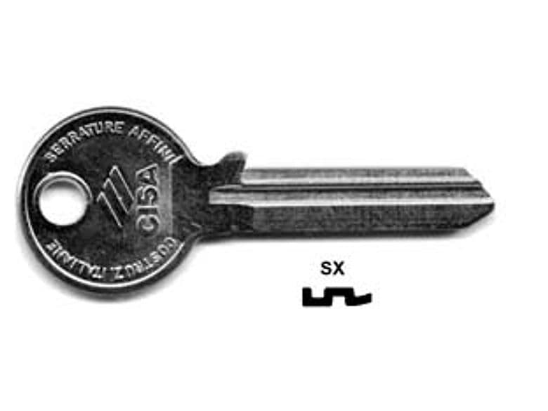 Chiavi 6 Spine Grandi 01210 01210002 Sx (tipo Silca Cs 501) Cisa 25 Pezzi - 2