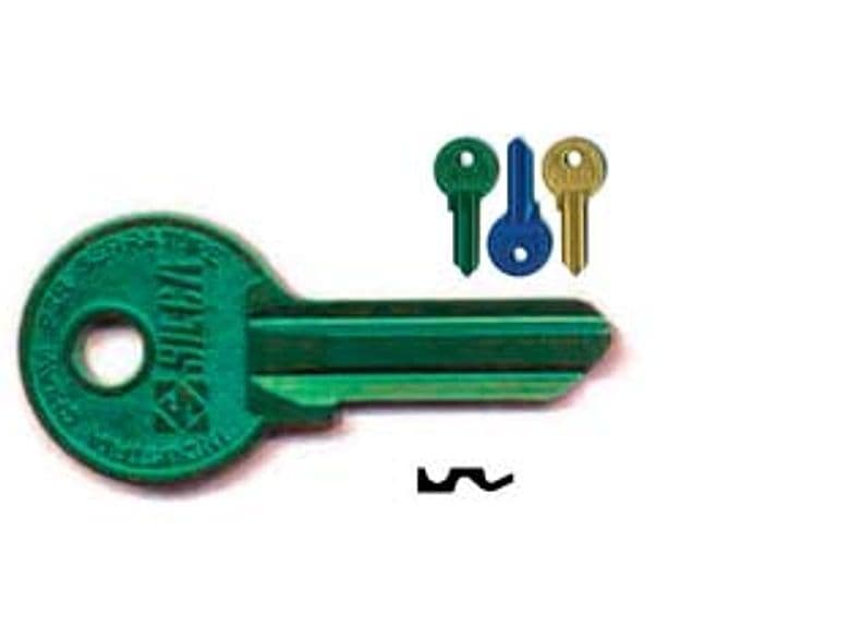Chiavi per Cilindri Wally 4 Spine Grandi WA2RU Sx Ultralite Blu 5 Pezzi - 2