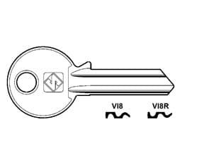 Chiavi per Cilindri Viro 5 Spine Grandi VI8 Dx Silca 10 Pezzi - 2