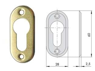 Bocchetta in Ottone per Cilindri Sagomati 06012 00 28 MMX60 10 Pezzi - 2