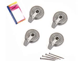 Ganci per Quadri Polo Cromo in Blister 20 Mm, in BL.4 Pz - 2