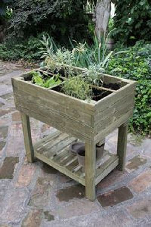 Fioriera Giardiniera Rialzata Legno 80 x 50XH80 Cm Alce Srl - 2
