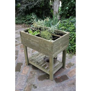 Fioriera Giardiniera Rialzata Legno 80 x 50XH80 Cm Alce Srl - 2