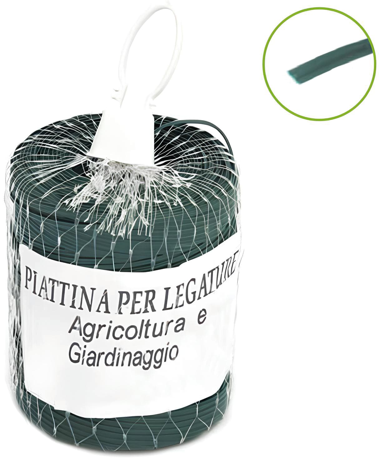 Laccetto per Agricoltura in PVC Rocchetto con Rete M 500 Colore Verde - 2